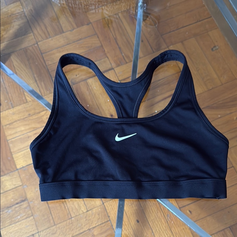 Nike Black Sports Bra Racerback Performance - Picture 2 of 6